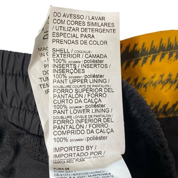 PUMA Wild Pack Elastic Waist Black Animal Woven Track Pants Medium Mens 579511 - Picture 5 of 8